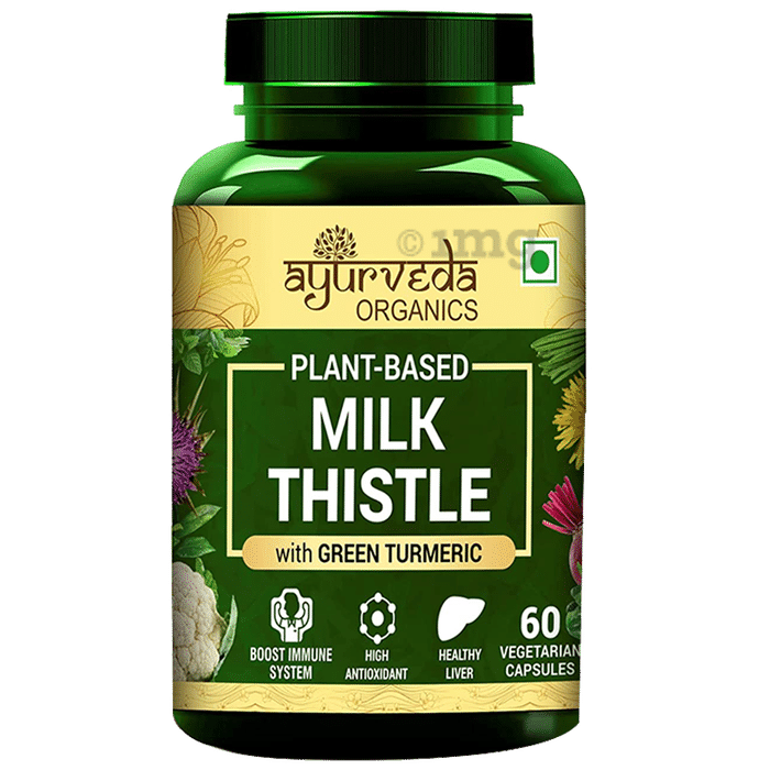 Ayurveda Organics Plant-Based Milk Thistle Vegetarian Capsule