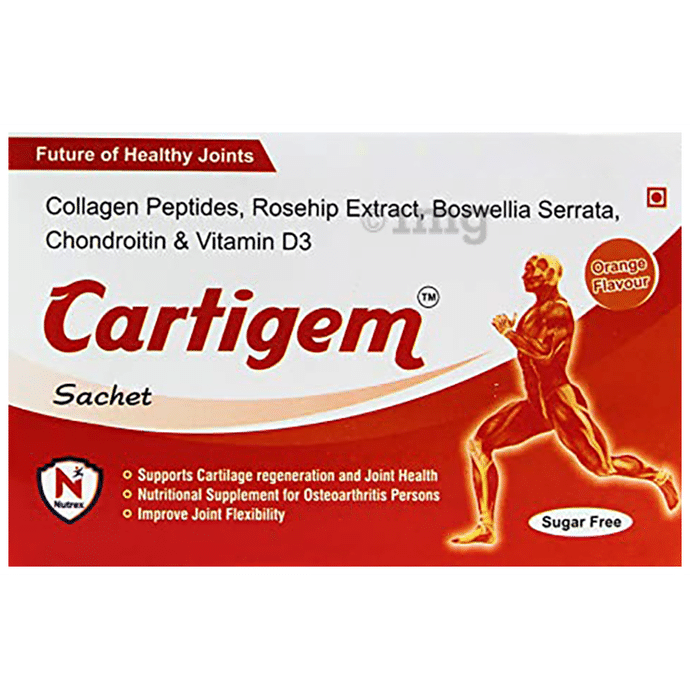 Cartigem Sachet (12gm Each) Orange Sugar Free: Buy box of 10.0 Sachets ...