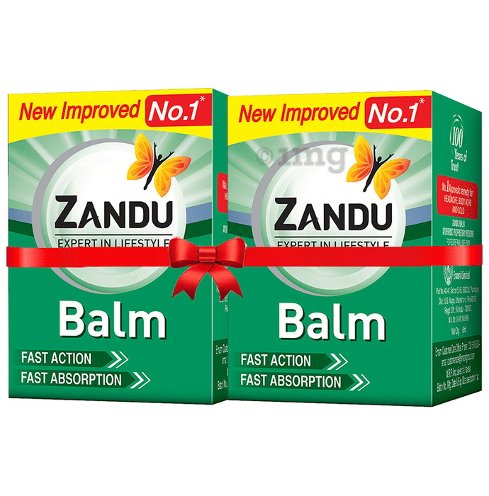 Zandu Balm Combo Pack (50ml Each) | Effective Relief from Cold, Headache & Body Ache