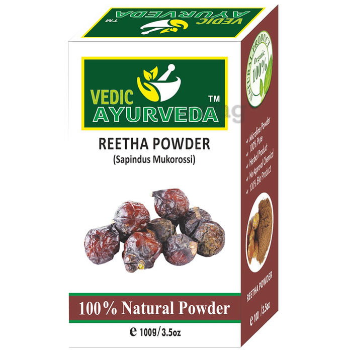 Vedic Ayurveda Combo Pack of Reetha Powder & Shikakai Powder (100gm