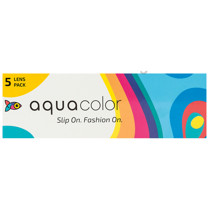 Aquacolor Daily Disposable Colored Contact Lens with UV Protection Optical Power -2.75 Envy Green