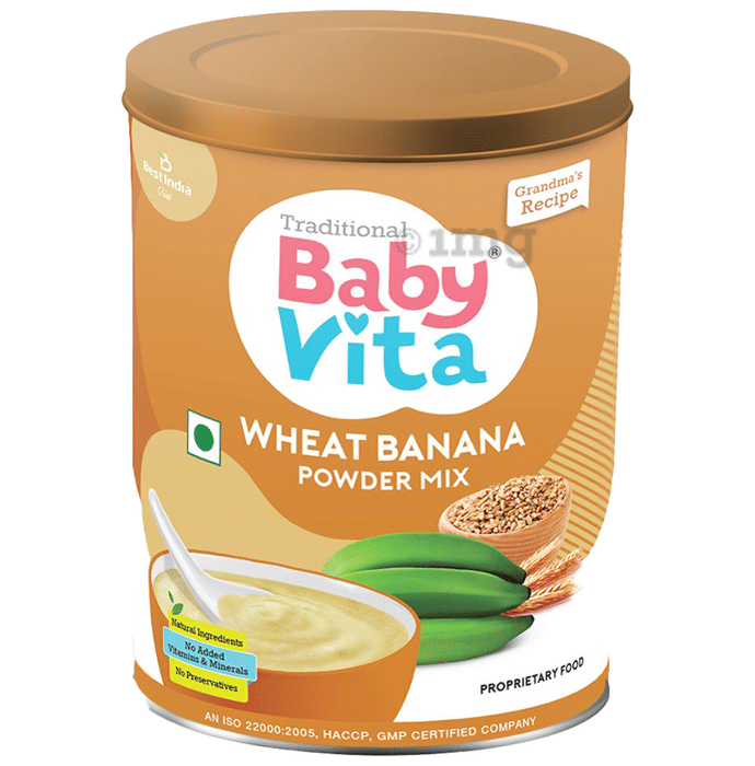 Baby Vita Wheat Banana Powder Mix Buy Tin of 300.0 gm Powder at best