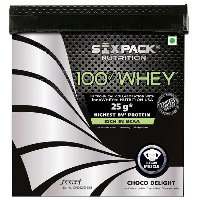 Sixpack Nutrition 100% Whey Protein Powder Choco Delight