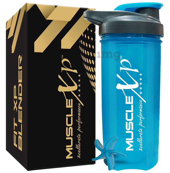 MuscleXP Fit XP Blender Gym Shaker Blue