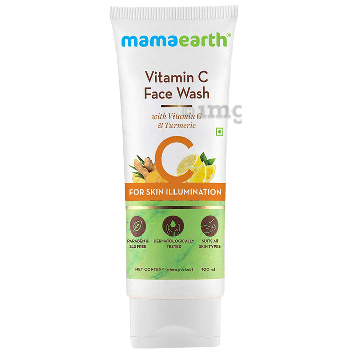 Mamaearth Vitamin C Face Wash for Healthy Skin | Paraben & SLS-Free | Face Care Product for All Skin Types