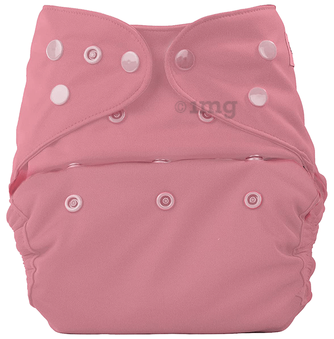 Bumberry Adjustable Reusable Cloth Diaper Cover Without Inserts Mauve