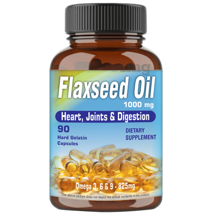 Walpar Flaxseed Oil 1000mg Hard Gelatin Capsule