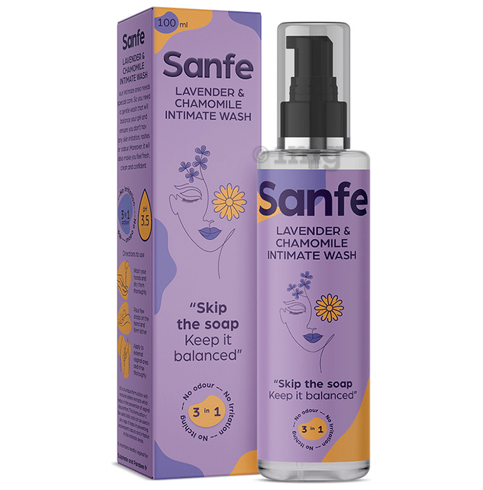 Sanfe Intimate Wash (100ml Each) Lavender & Chamomile