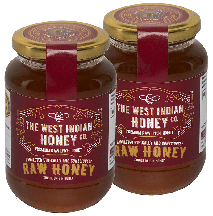 The West Indian Honey Co. Premium Raw Litchi Honey (500gm Each) | Zero Added Sugar