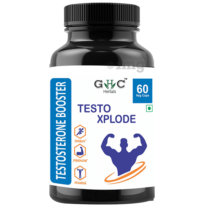 GHC Herbals Testo Xplode Testosterone Booster Veg Capsules
