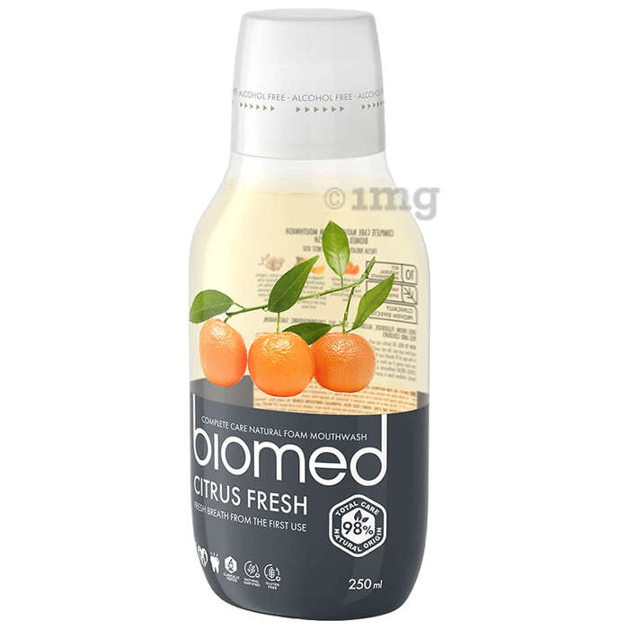 Biomed Complete Care Natural Foam Mouthwash (250ml Each) Citrus Fresh Buy 1 Get 1 Free