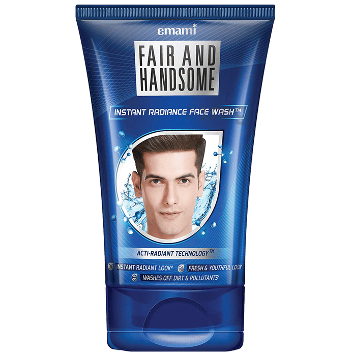 Emami Fair and Handsome Instant Radiance Face Wash Buy tube of 100 gm