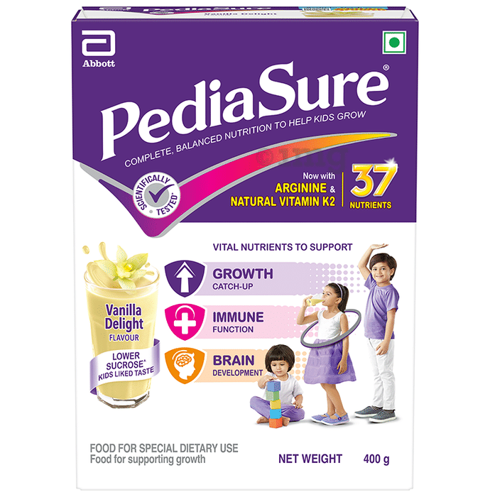 PediaSure Kids Nutrition Drink with Arginine & Natural Vitamin K2 Vanilla Delight