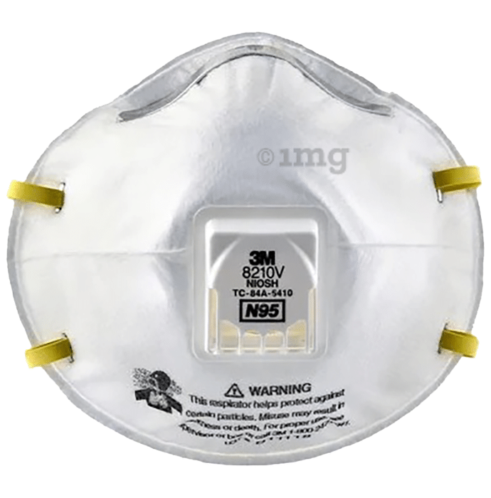 3M N95 8210V Particulate Respirator Mask White