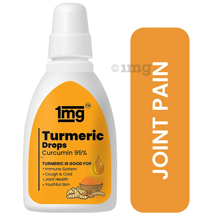 Tata 1mg Turmeric Drops with Piperine, Haldi Drops, Supports Immune System & Reduces Joint Pain