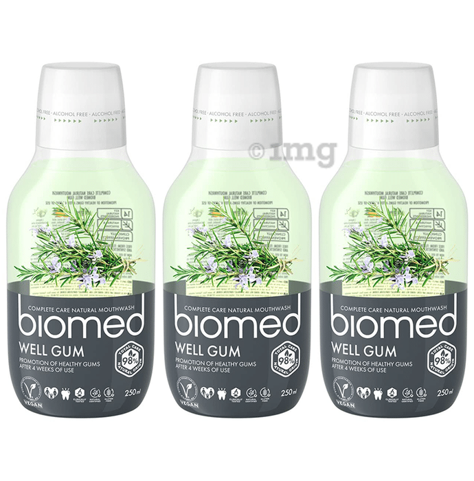 Biomed Complete Care Natural Foam Mouthwash (250ml Each) Well Gum