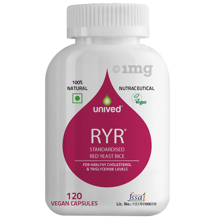 Unived RYR Standardised Red Yeast Rice Vegan Capsule