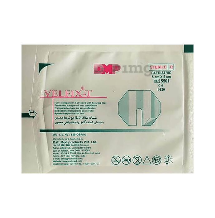 Datt Fully Transparent IV Dressing Tape 5cm x 6cm Buy packet of 1 Tape