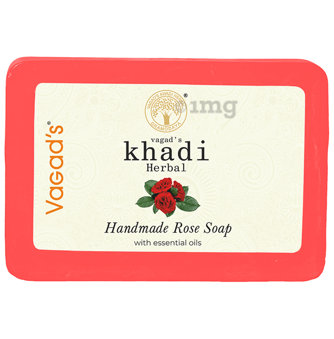 Vagad's Khadi Herbal Handmade Soap Rose Soap