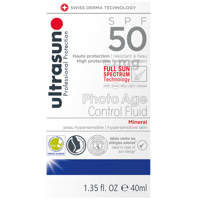 Ultrasun Photo Age Control Fluid Sunscreen SPF 50 Mineral
