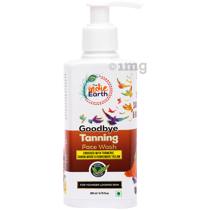 The Indie Earth Goodbye Tanning Face Wash