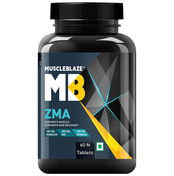 MuscleBlaze ZMA With Magnesium, Zinc & Vitamin B6 For Muscle