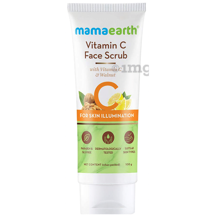 Mamaearth Vitamin C Face Scrub | Paraben & SLS-Free | For All Skin Types