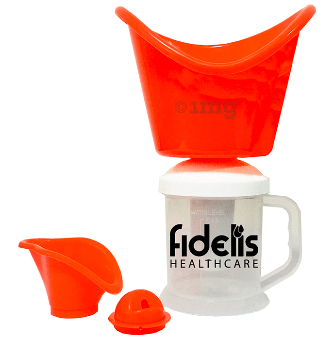 Fidelis Healthcare 3 in 1 Plastic Steam Vaporizer Red
