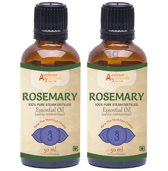 Aashman Ayurveda 100% Pure Steam Distilled Essential Oil Rosemary
