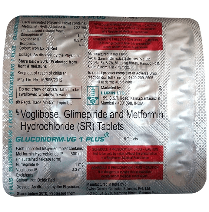 Gluconorm-VG 1 Plus Tablet SR