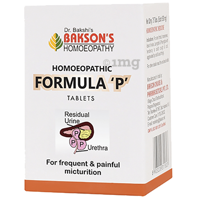 Bakson's Homeopathy Homoeopathic Formula P Tablet