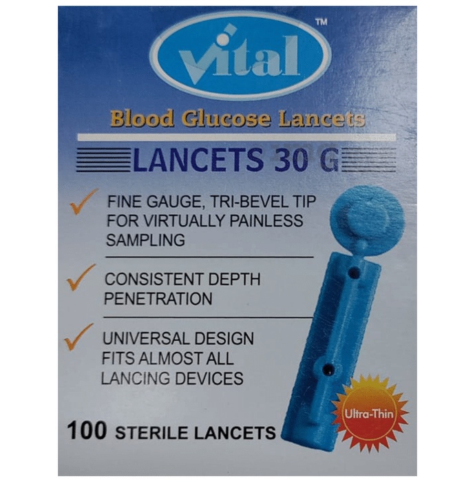Vital Flat Lancets (Only Lancets)