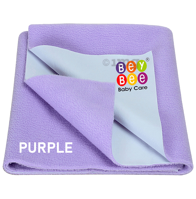 Bey Bee Waterproof Mattress Protector Dry Sheet for Babies and Adults (200cm X 140cm) Sheet XL Purple