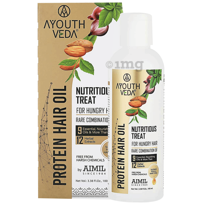 Ayouth Veda Protein Hair Oil Buy bottle of 100 ml Oil at best price in India 1mg