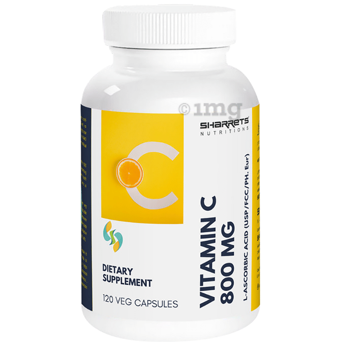 Sharrets Nutritions Vitamin C 800mg Veg Capsule
