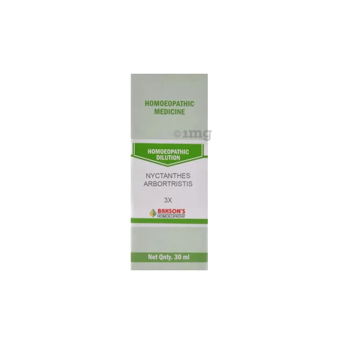Bakson's Homeopathy Nyctanthes Arbortristis Dilution 3X