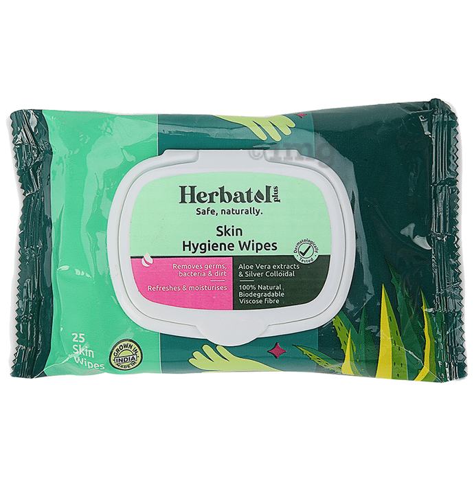 Herbatol Plus Skin Hygiene Wipes (25 Each)