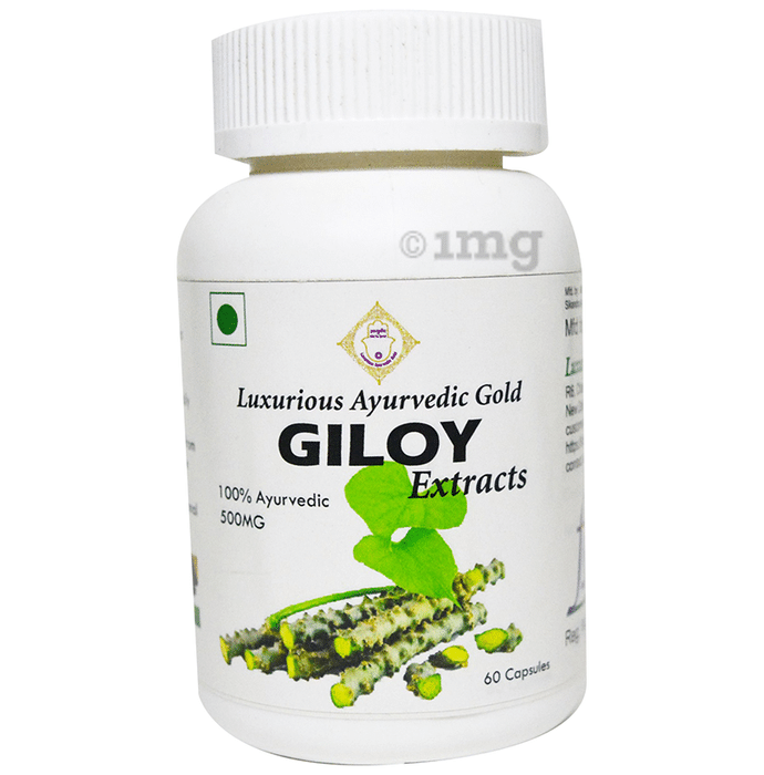 Luxurious Ayurvedic Gold Giloy Extracts 500mg Capsule