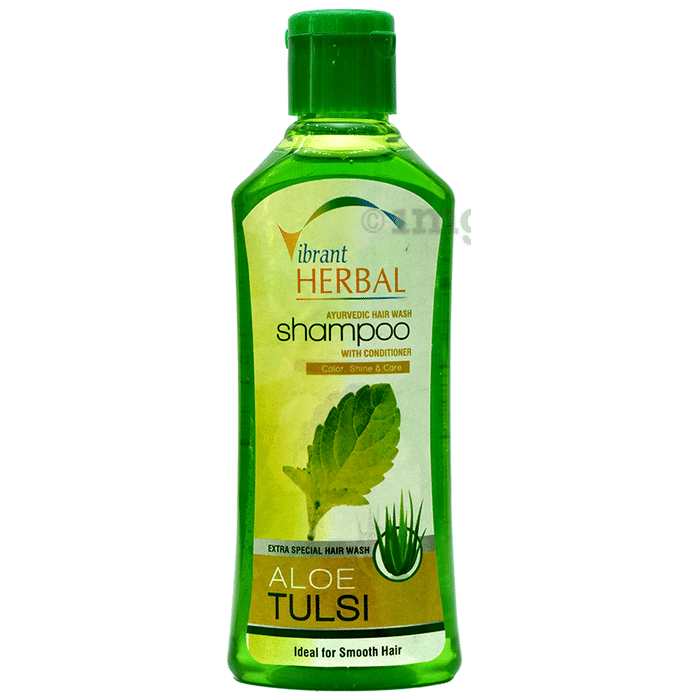 Vibrant Herbal Shampoo with Conditioner Aloe Tulsi