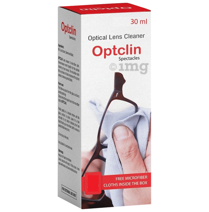 West-Coast Optclin Optical Lens Cleaner and Spectacles Cleaner for Home, Office & Car (30ml Each)