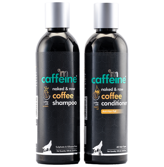 mCaffeine Naked & Raw Coffee Shampoo & Naked & Raw Coffee Conditioner (250ml Each)