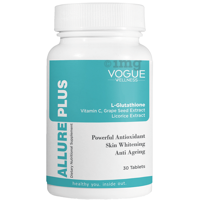 Vogue Wellness Allure Plus with Glutathione & Vitamin C | Tablet for Skin & Antioxidant Support