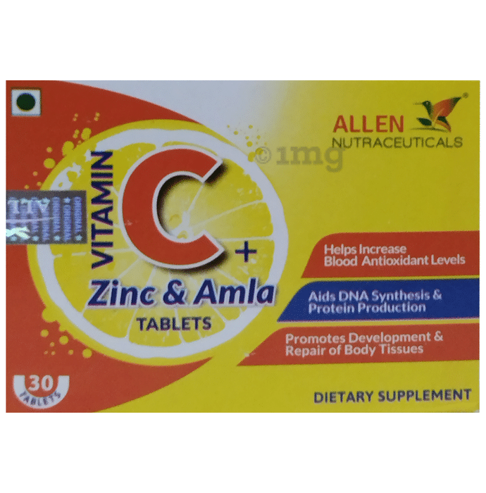 Allen Nutraceutical Vitamin C + Zinc & Amla Tablet