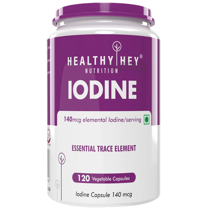 HealthyHey Nutrition Iodine 140mcg Vegetable Capsule