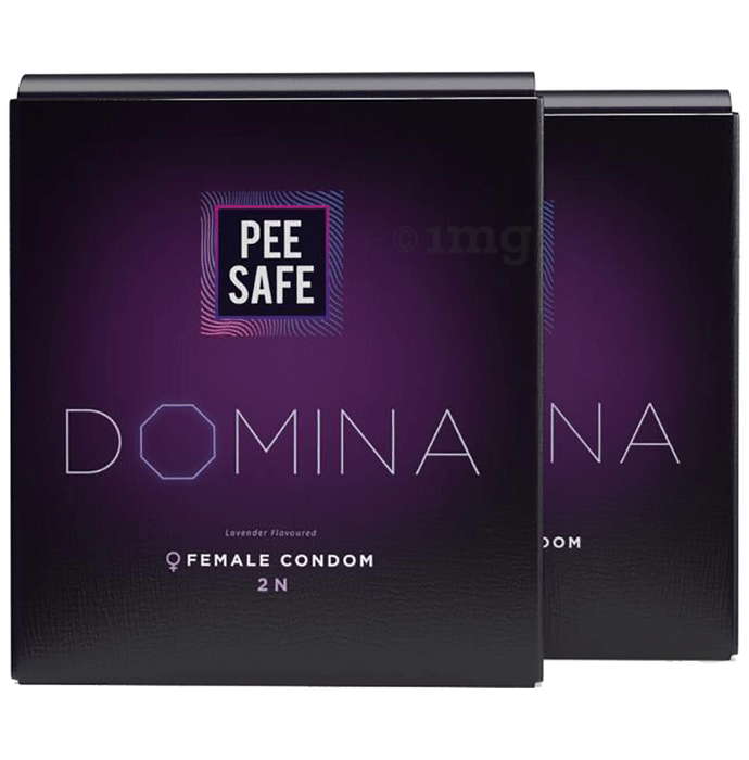 Pee Safe Domina Take Charge Female Condom (2 Each) with Disposable Bags