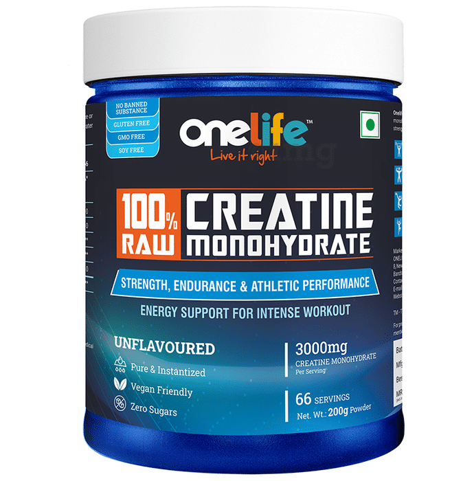 OneLife 100% Raw Creatine Monohydrate Unflavoured