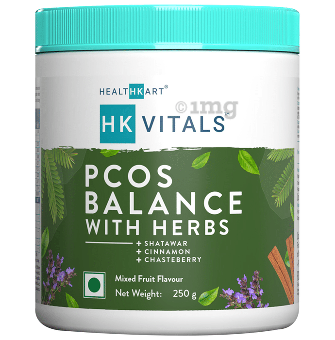 HealthKart HK Vitals PCOS Balance with Shatawar, Cinnamon & Chasteberry | Flavour Mixed Fruit