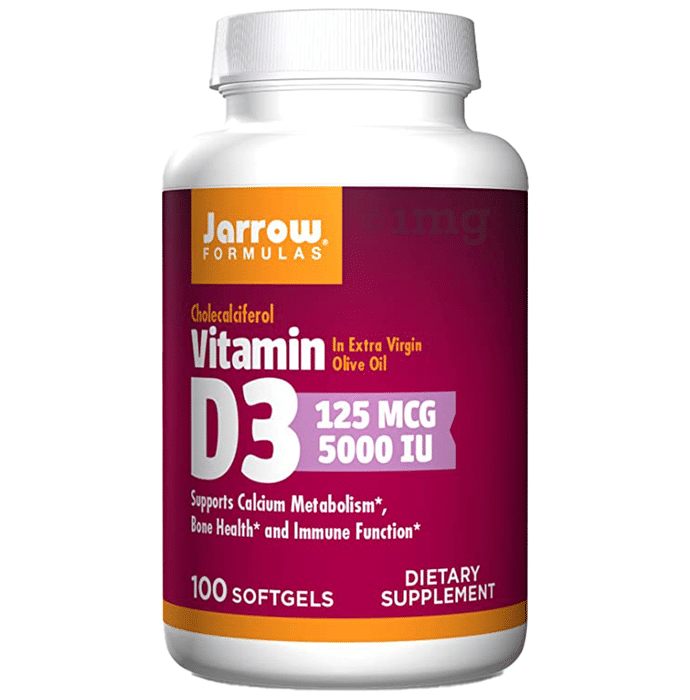 Jarrow Formulas Vitamin D3 5000IU Softgels