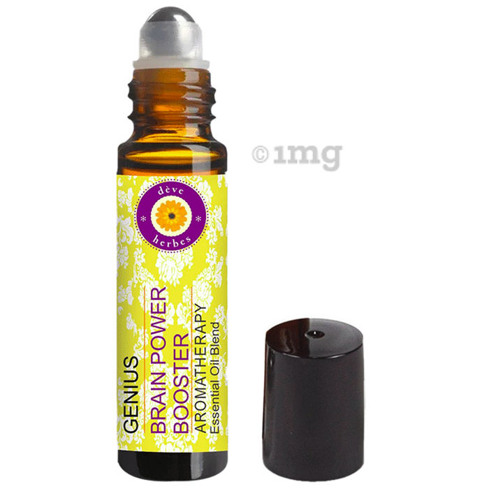Deve Herbes Genius Brain Power Booster Aromatherapy Essential Oil Blend