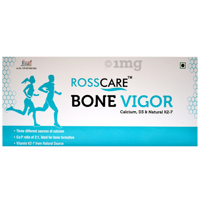 Rosscare Bone Vigor Calcium, D3 & Natural K2 7 Tablet
